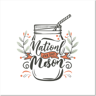 National Mason Jar Day – November Posters and Art